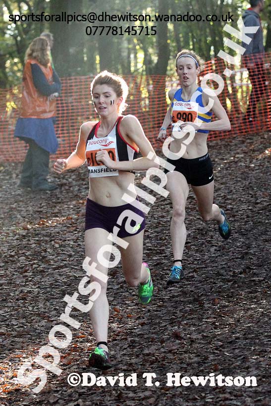 Senior women, National Cross Country Relays, Berry Park, Mansfield. Photo: David T. Hewitson/Sports for All Pics